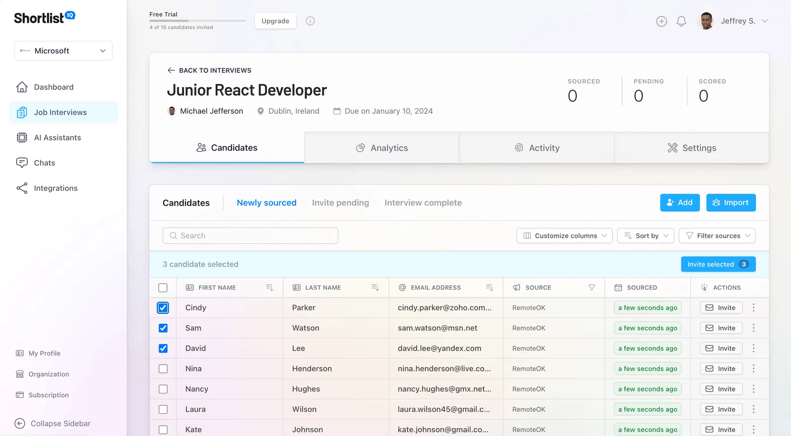 Legacy desktop ERP interface